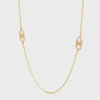 Maillon Triomphe Sautoir in Yellow Gold and Diamonds