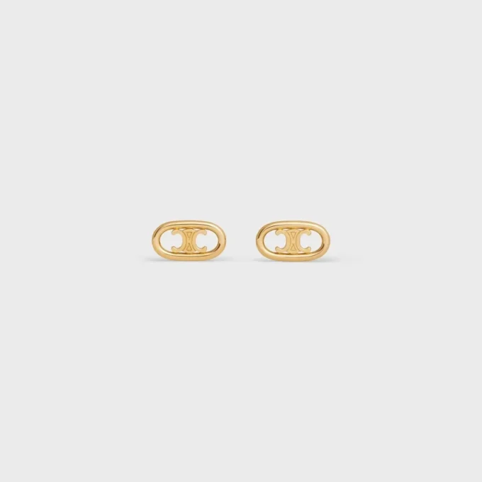 Maillon Triomphe Studs in Yellow Gold Maillon Triomphe Studs in Yellow Gold