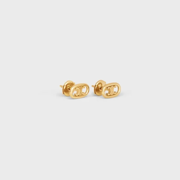 Maillon Triomphe Studs in Yellow Gold Maillon Triomphe Studs in Yellow Gold