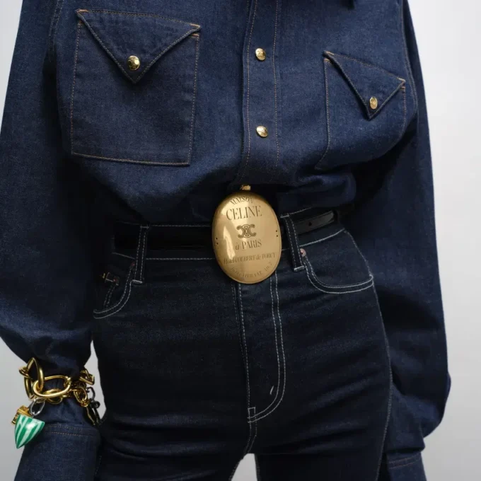 Maison Celine Belt 13Mm in Taurillon Leather Maison Celine Belt 13Mm in Taurillon Leather