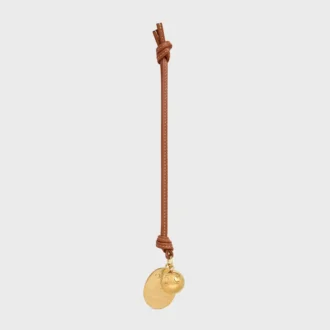Maison Celine Medallion Charm in Smooth Lambskin and Metal