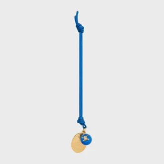 Maison Celine Medallion Charm in Smooth Lambskin and Metal