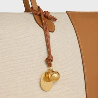 Maison Celine Medallion Charm in Smooth Lambskin and Metal