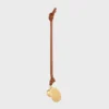 Maison Celine Medallion Charm in Smooth Lambskin and Metal Maison Celine Medallion Charm in Smooth Lambskin and Metal