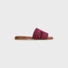 Marina Mule in Fringed Canvas Marina Mule in Fringed Canvas