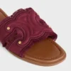 Marina Mule in Fringed Canvas Marina Mule in Fringed Canvas