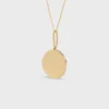 Medaille Celine Small Necklace in Yellow Gold and Diamonds Medaille Celine Small Necklace in Yellow Gold and Diamonds