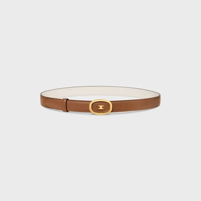 Medium 25Mm Reversible Celine Alix Belt in Taurillon Medium 25Mm Reversible Celine Alix Belt in Taurillon