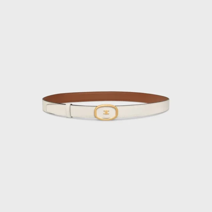 Medium 25Mm Reversible Celine Alix Belt in Taurillon Medium 25Mm Reversible Celine Alix Belt in Taurillon