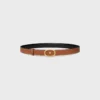 Medium 25Mm Reversible Celine Alix Belt in Taurillon and Natural Calfskin Medium 25Mm Reversible Celine Alix Belt in Taurillon and Natural Calfskin