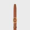 Medium 25Mm Reversible Celine Alix Belt in Taurillon and Natural Calfskin Medium 25Mm Reversible Celine Alix Belt in Taurillon and Natural Calfskin