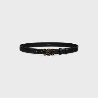 Medium 25Mm Triomphe Belt in Taurillon Leather
