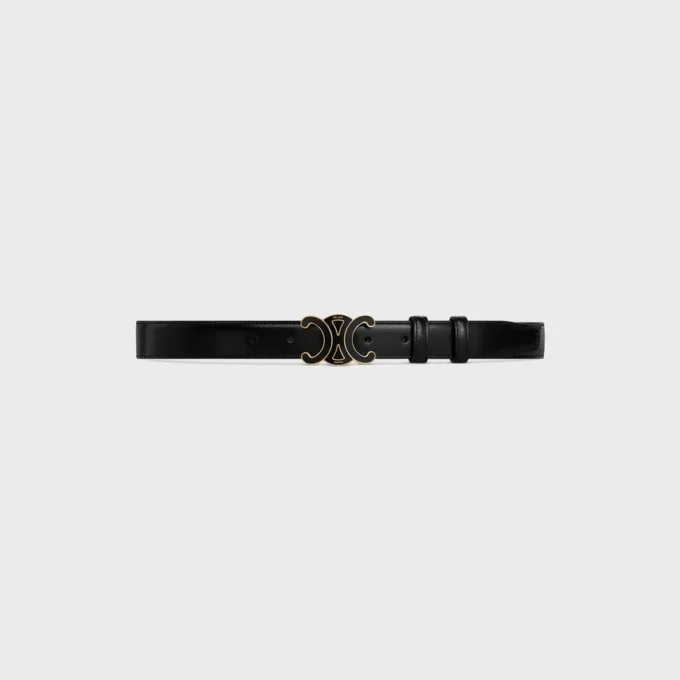 Medium 25Mm Triomphe Belt in Taurillon Leather Medium 25Mm Triomphe Belt in Taurillon Leather