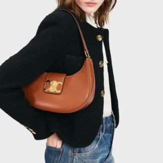 Medium Ava Triomphe Bag in Smooth Calfskin