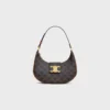 Medium Ava Triomphe Bag in Triomphe Canvas and Calfskin Medium Ava Triomphe Bag in Triomphe Canvas and Calfskin