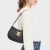 Medium Ava Triomphe Bag in Triomphe Canvas and Calfskin Medium Ava Triomphe Bag in Triomphe Canvas and Calfskin