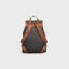 Medium Backpack Folco in Triomphe Canvas and Calfskin Medium Backpack Folco in Triomphe Canvas and Calfskin