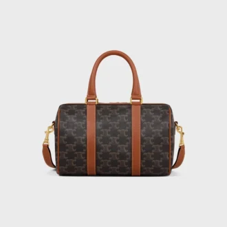 Medium Boston in Triomphe Canvas and Calfskin