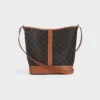 Medium Bucket in Triomphe Canvas and Calfskin Medium Bucket in Triomphe Canvas and Calfskin