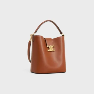 Medium Bucket Louise in Smooth Calfskin