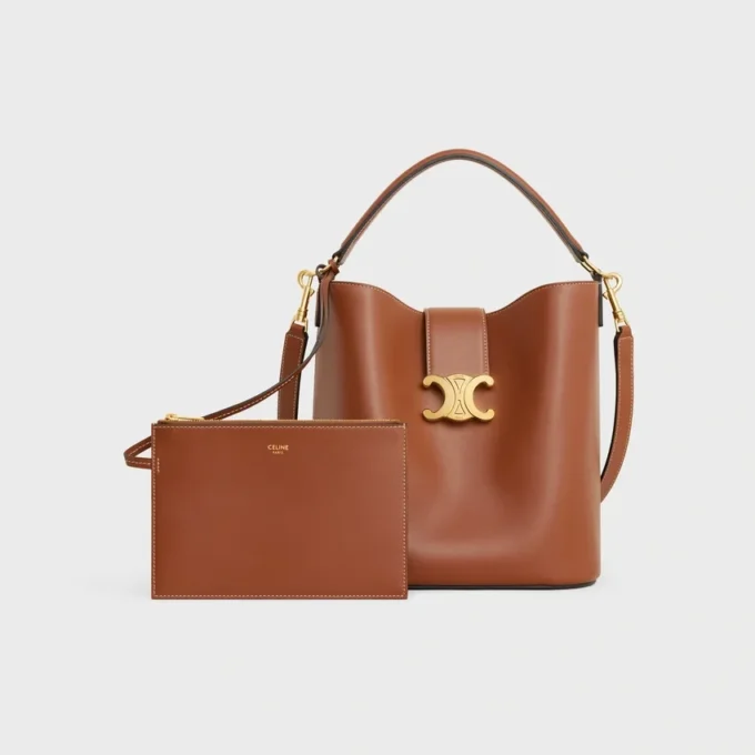 Medium Bucket Louise in Smooth Calfskin Medium Bucket Louise in Smooth Calfskin