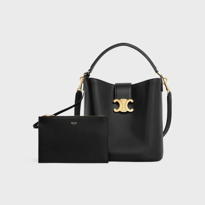 Medium Bucket Louise in Smooth Calfskin Medium Bucket Louise in Smooth Calfskin