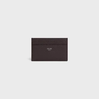 Medium Card Holder in Grained Calfskin