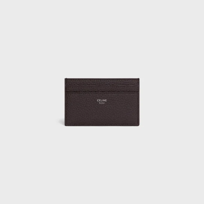 Medium Card Holder in Grained Calfskin Medium Card Holder in Grained Calfskin
