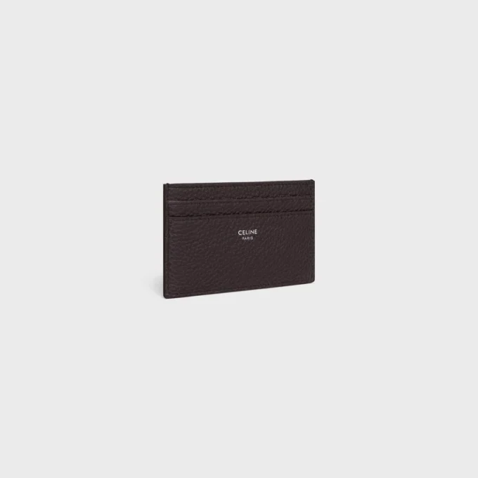 Medium Card Holder in Grained Calfskin Medium Card Holder in Grained Calfskin