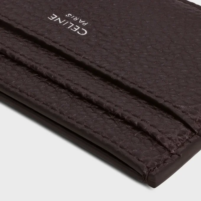 Medium Card Holder in Grained Calfskin Medium Card Holder in Grained Calfskin