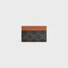 Medium Card Holder in Triomphe Canvas and Calfskin Medium Card Holder in Triomphe Canvas and Calfskin