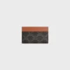 Medium Card Holder in Triomphe Canvas and Calfskin Medium Card Holder in Triomphe Canvas and Calfskin
