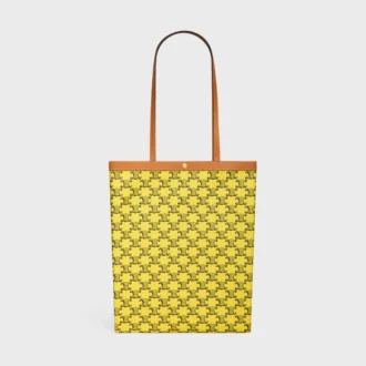Medium Flat Shopper in Triomphe Canvas