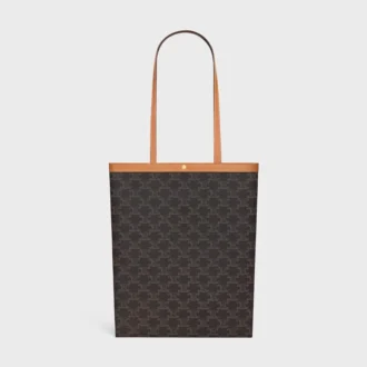 Medium Flat Shopper in Triomphe Canvas