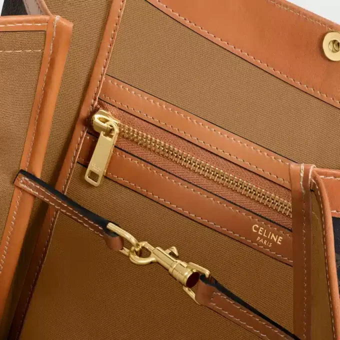 Medium Flat Shopper in Triomphe Canvas Medium Flat Shopper in Triomphe Canvas