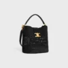 Medium Louise Bucket in Raffia and Calfskin