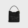 Medium Louise Bucket in Raffia and Calfskin