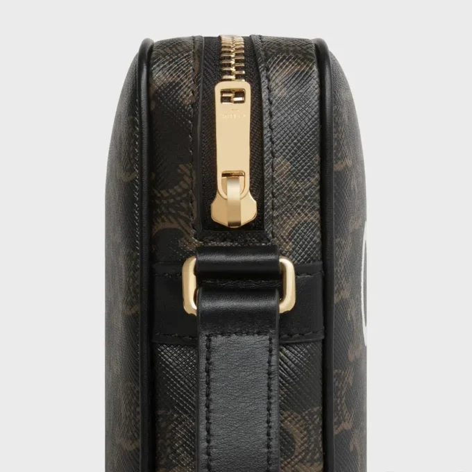 Medium Messenger Bag in Triomphe Canvas with Celine Print