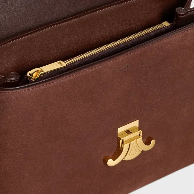 Medium Nino Bag in Grained Nubuck Calfskin Medium Nino Bag in Grained Nubuck Calfskin