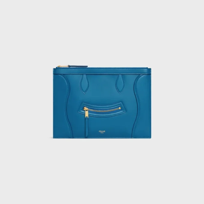 Medium Pouch in Glossy Calfskin Medium Pouch in Glossy Calfskin