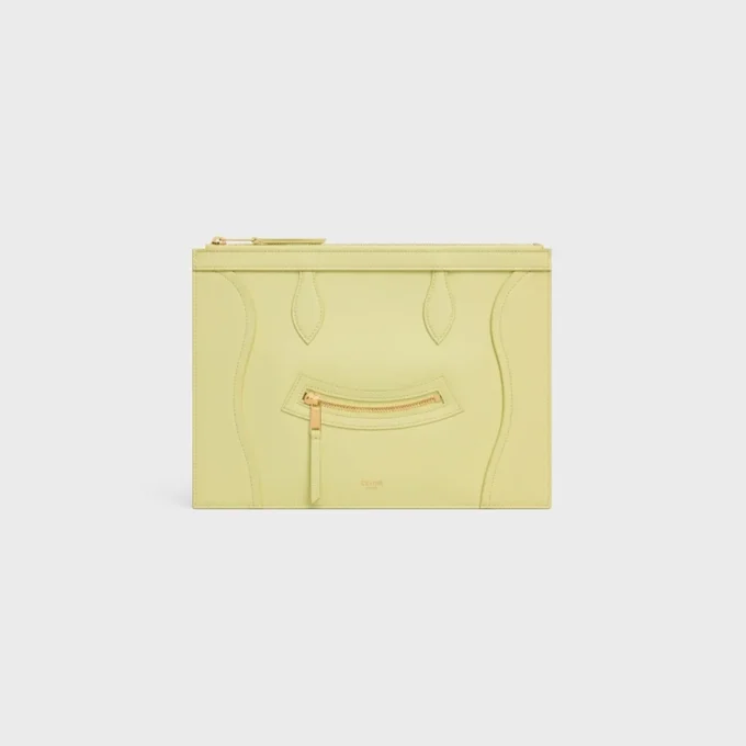 Medium Pouch in Glossy Calfskin Medium Pouch in Glossy Calfskin