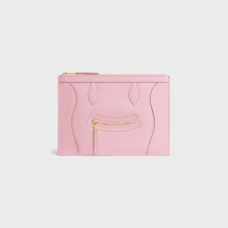 Medium Pouch in Glossy Calfskin