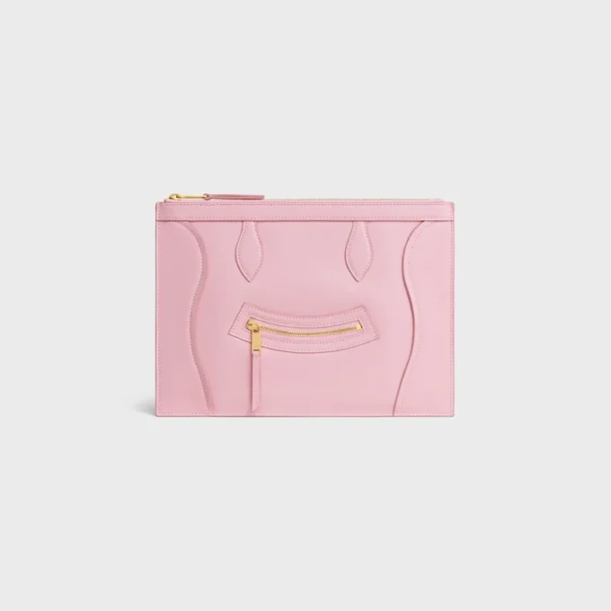 Medium Pouch in Glossy Calfskin Medium Pouch in Glossy Calfskin
