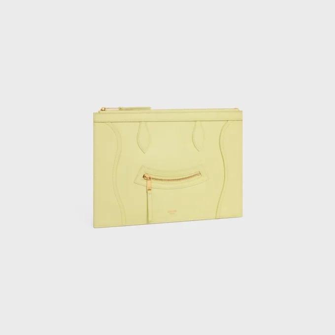 Medium Pouch in Glossy Calfskin Medium Pouch in Glossy Calfskin