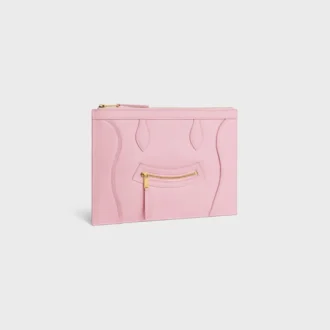 Medium Pouch in Glossy Calfskin
