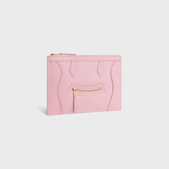 Medium Pouch in Glossy Calfskin Medium Pouch in Glossy Calfskin