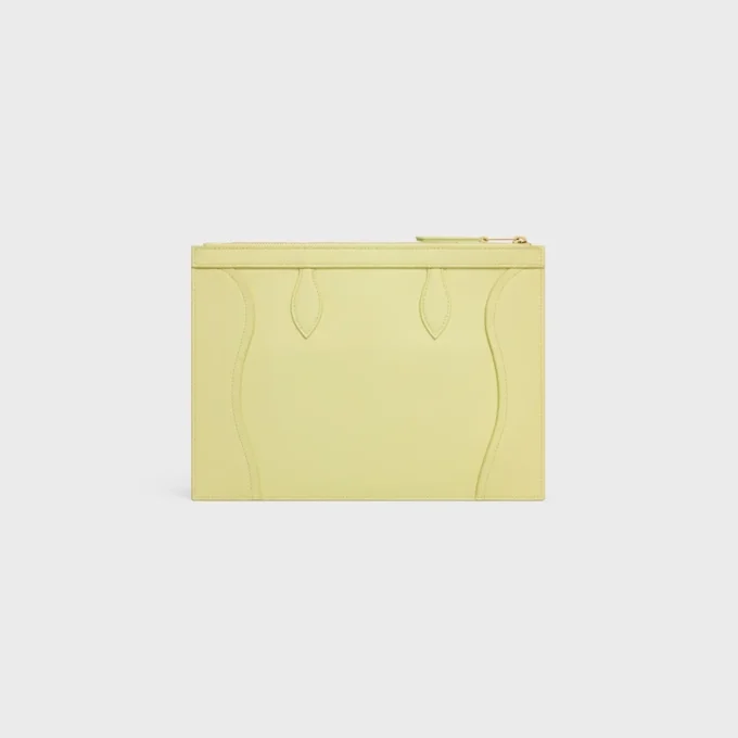 Medium Pouch in Glossy Calfskin Medium Pouch in Glossy Calfskin