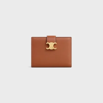 Medium Strap Wallet Nino in Supple Grained Calfskin