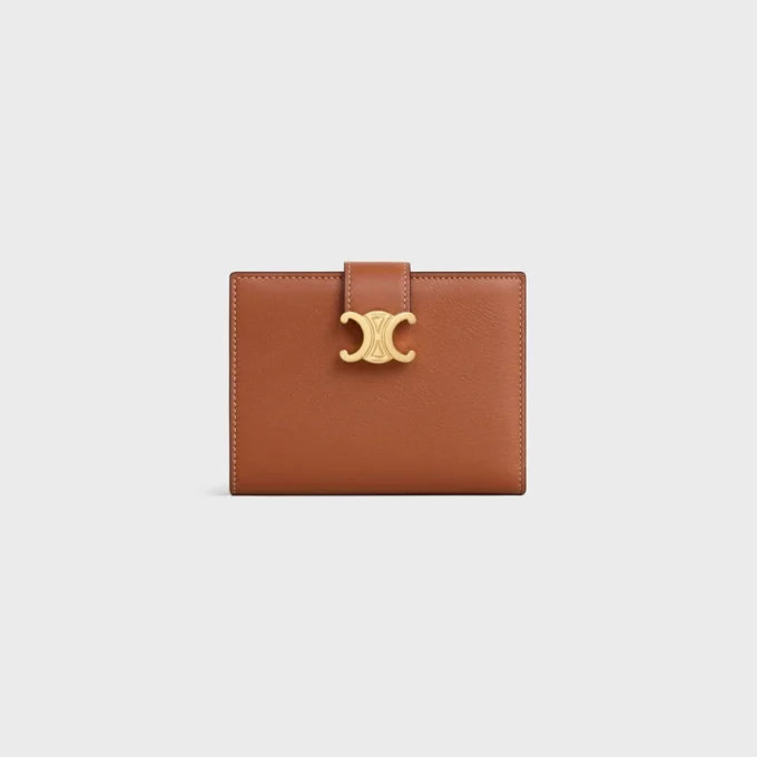 Medium Strap Wallet Nino in Supple Grained Calfskin