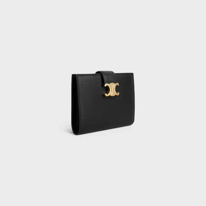 Medium Strap Wallet Nino in Supple Grained Calfskin Medium Strap Wallet Nino in Supple Grained Calfskin